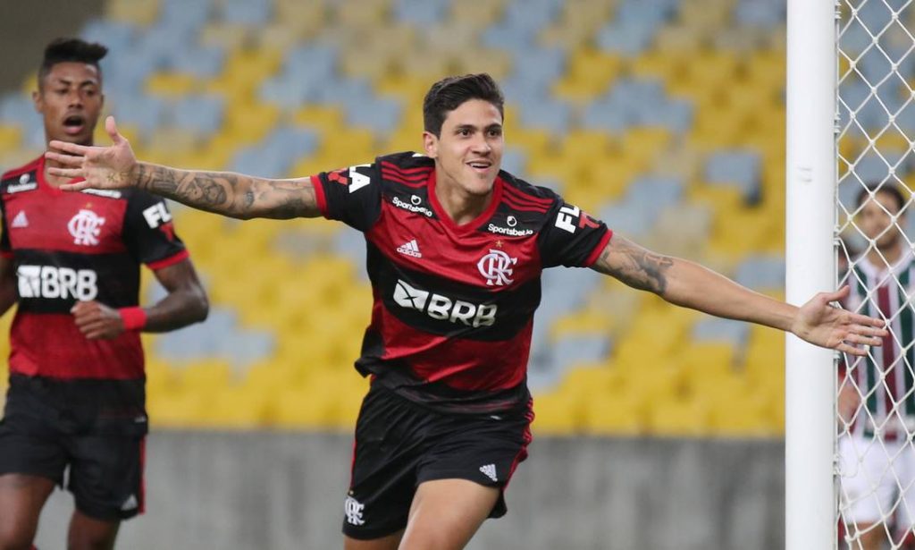 Pedro, atacante do Flamengo.