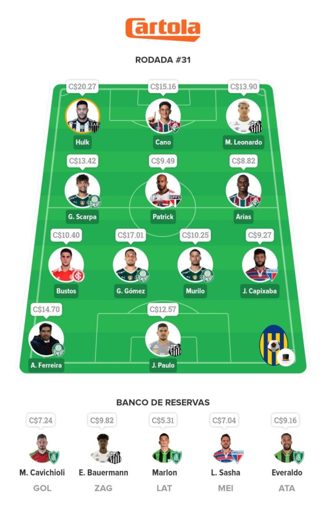 Seleção Mix - Rodada 31