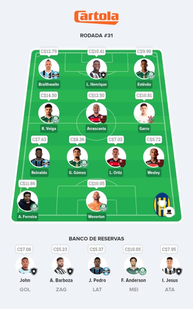 Seleção Mix - 31ª Rodada