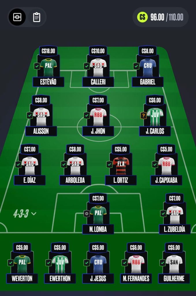 Seleção Mix - 1ª Rodada