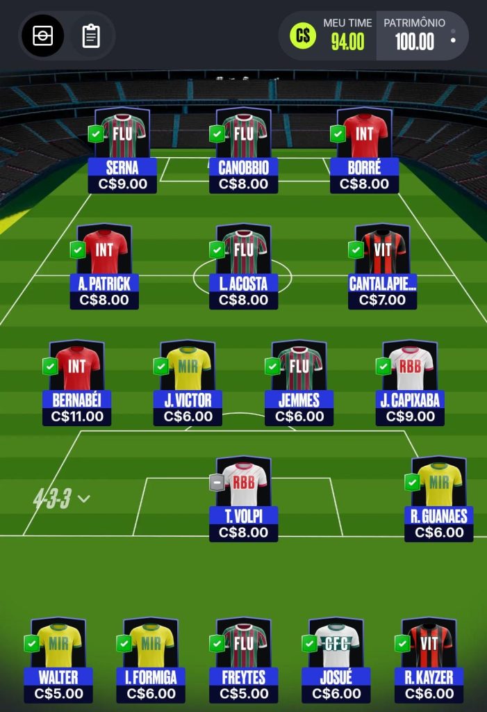 Seleção Mix - 1ª Rodada