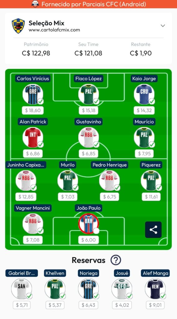 Seleção Mix - 4ª Rodada