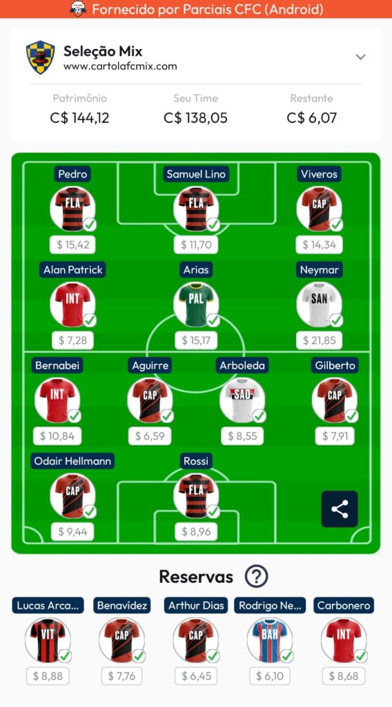 Seleção Mix - 23ª Rodada