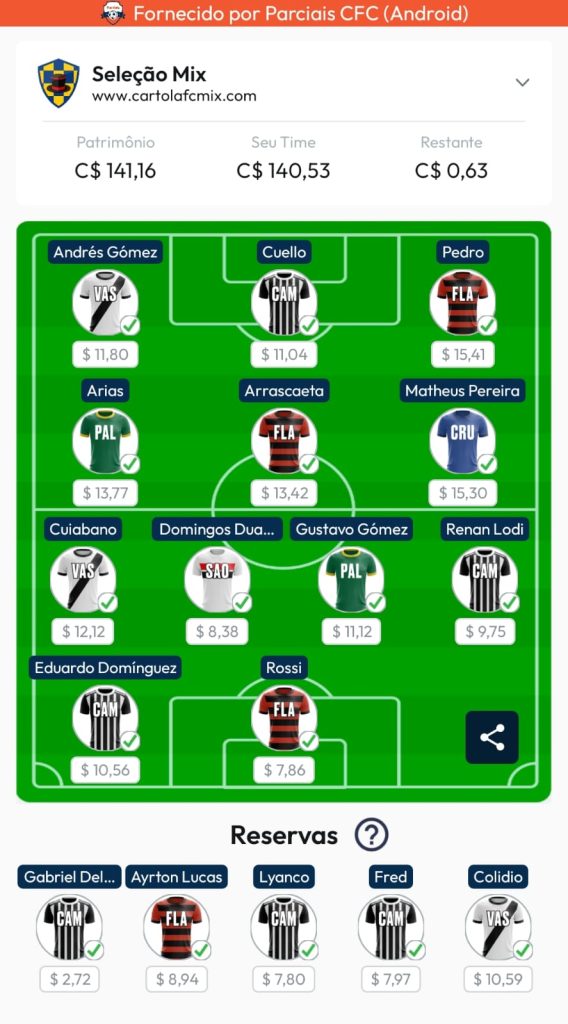 Seleção Mix - 28ª Rodada